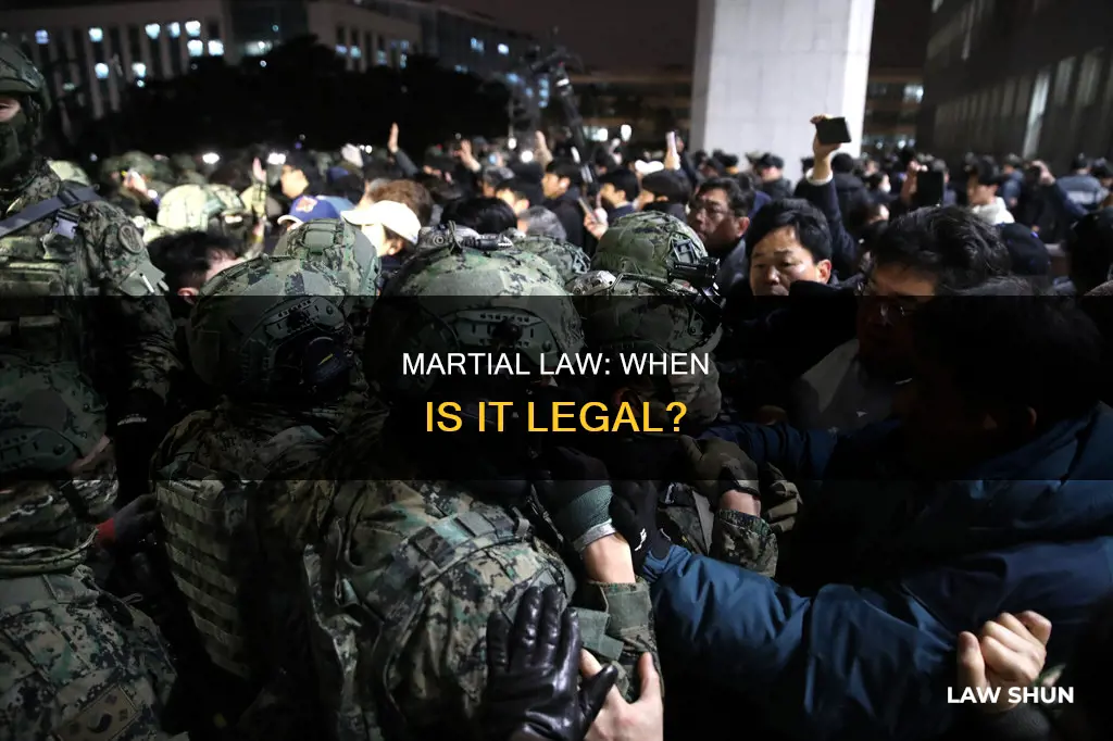 when can martial law be called