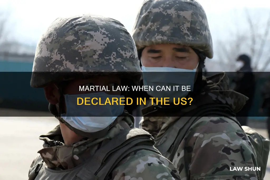 when can martial law be declared in the us