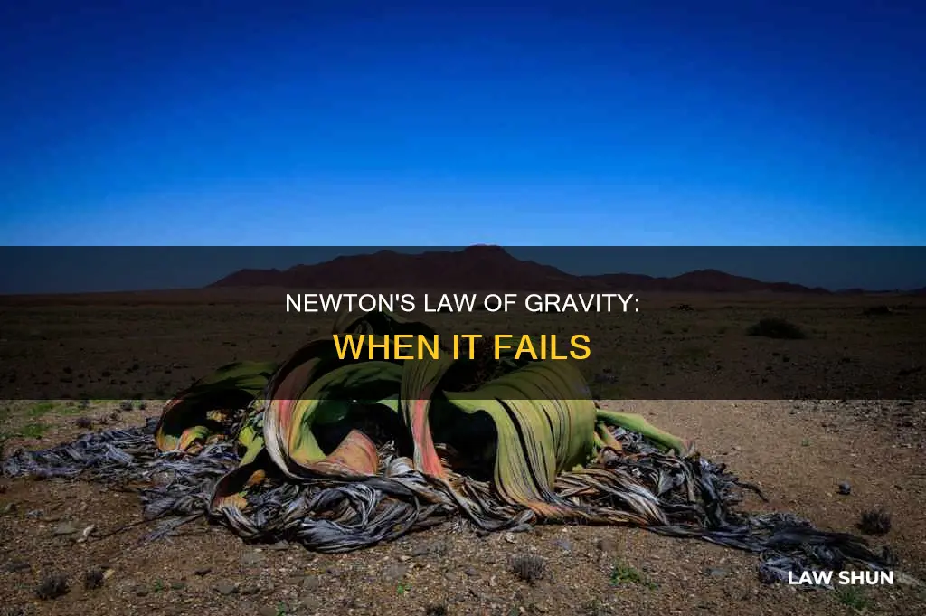 when can newtons law of gravity not be used