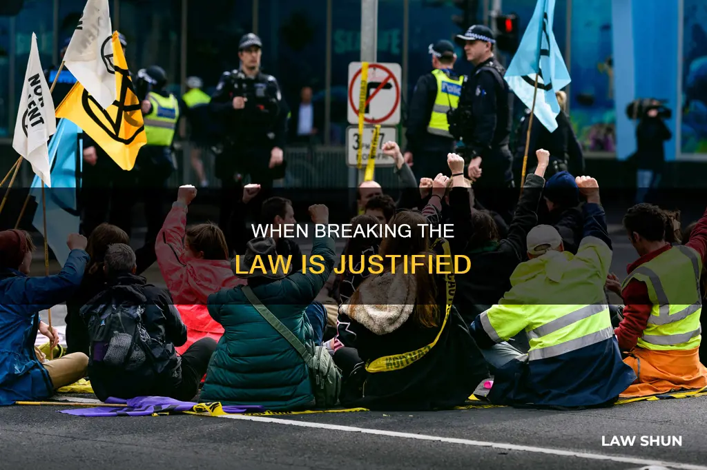 when can someone break tge law