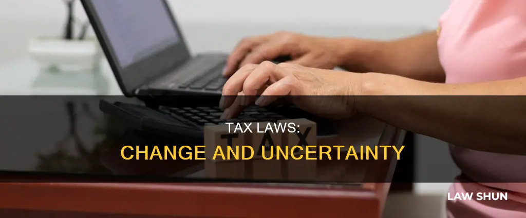 when can tax laws change