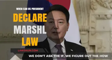US President's Martial Law Declaration Conditions