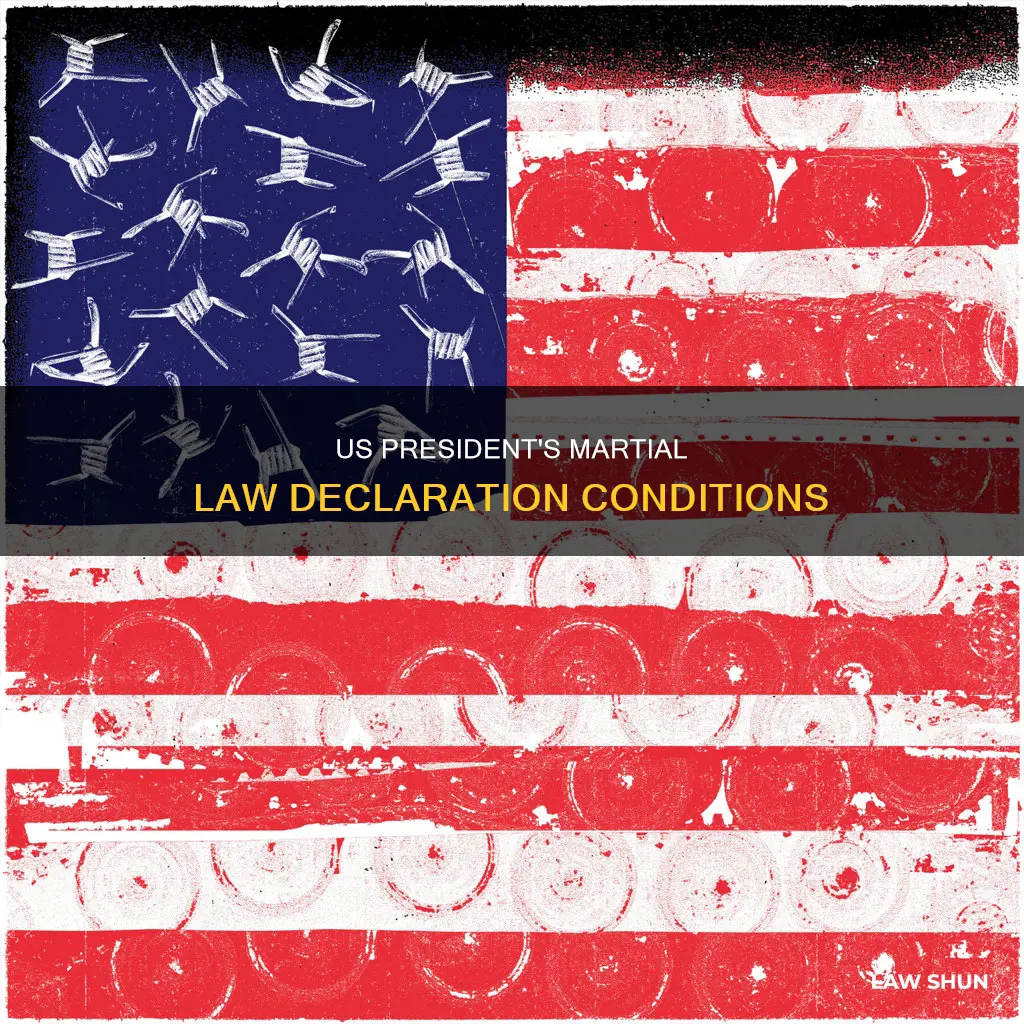 when can us presidient declare marshl law