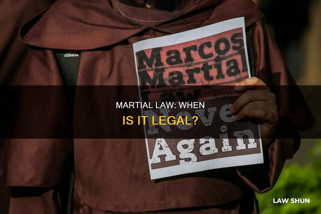 when can you declare martail law