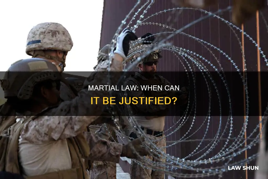 when can you invoke martial law