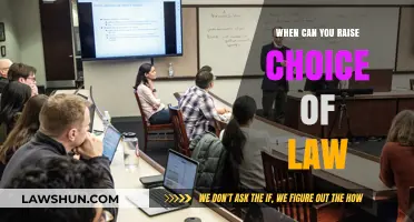 How to Raise Choice of Law