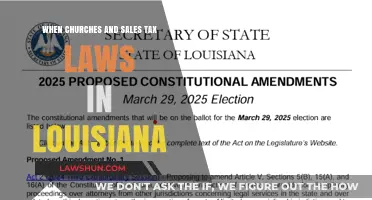 Louisiana Sales Tax Laws: Church Exemptions Explained