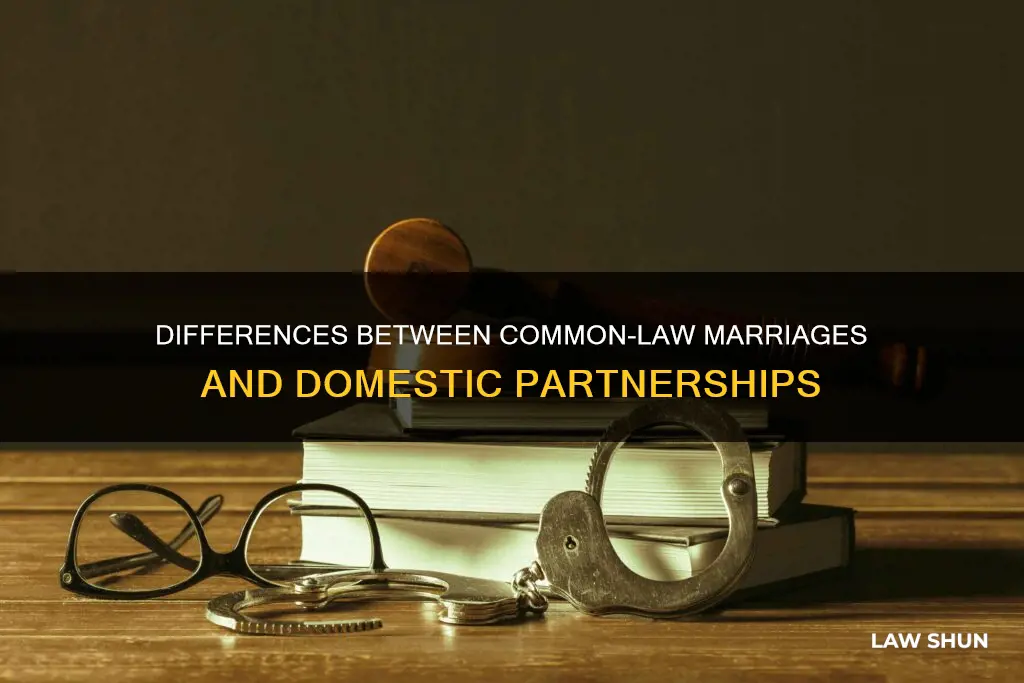 when comparing common-law marriages and domestic partnerships we find that