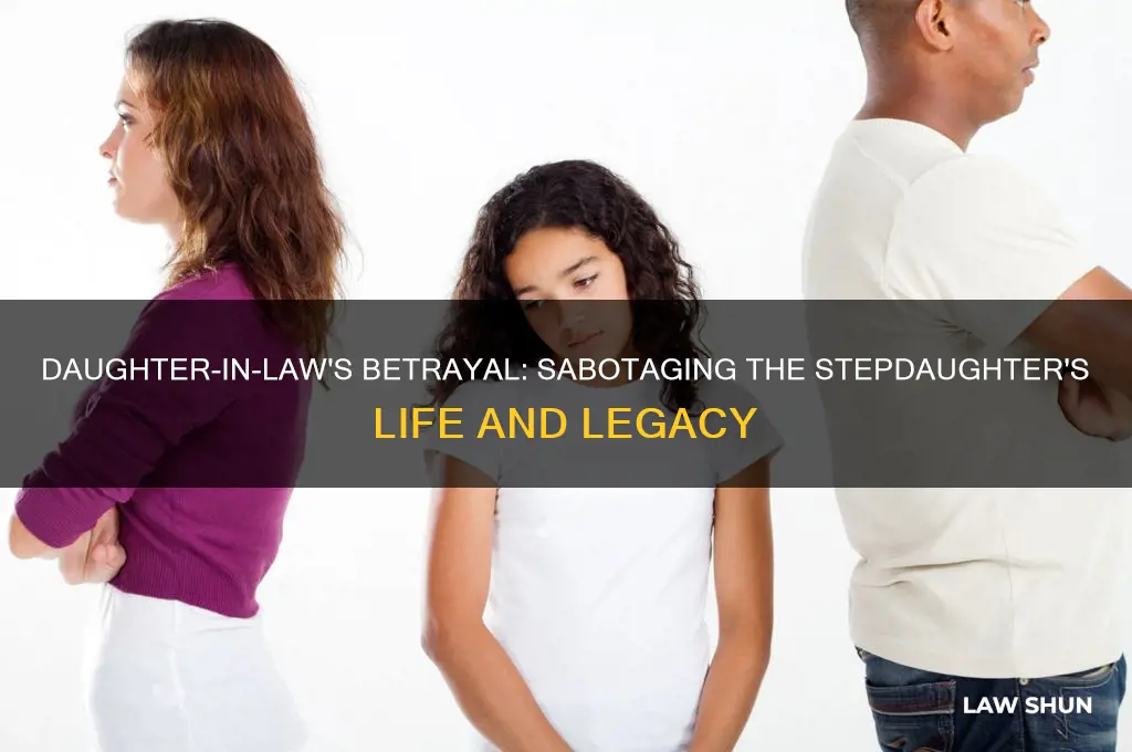 when daughter in law sabatages step daughter