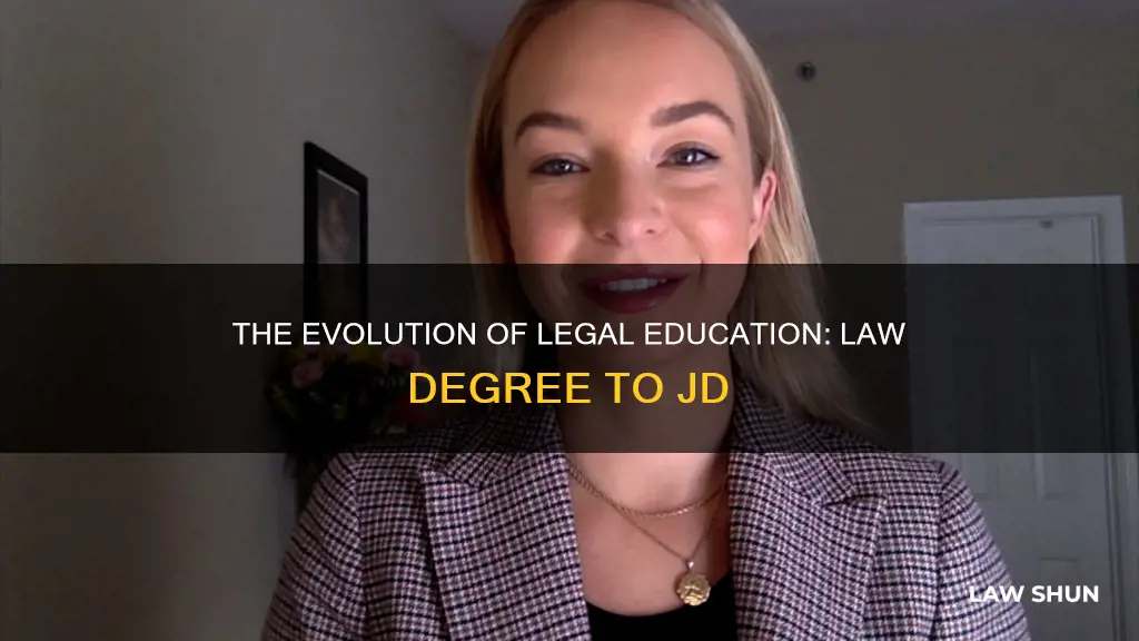 when did a law degree become a jd