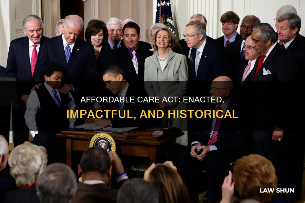 when did affordable care act become law