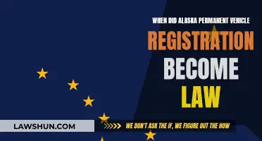 Alaska's Permanent Vehicle Registration Law: When Did It Start?