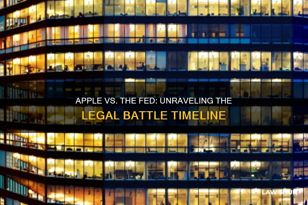 when did apple and the fed have a law suit