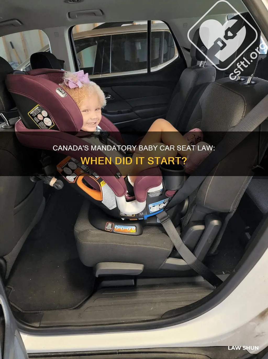 when did baby car seats become law in canada
