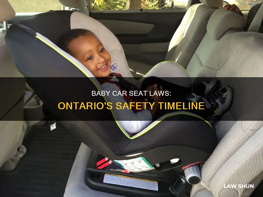 when did baby car seats become law in ontario