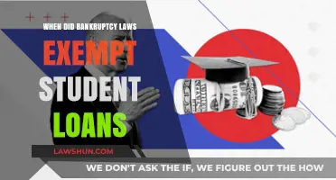 When Did Bankruptcy Laws Exempt Student Loans?