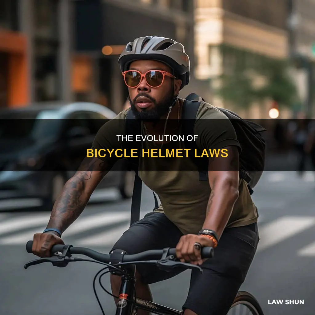 when did bicycle helmets become law