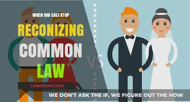 California's Common Law Marriage Ban: When Did It Happen?