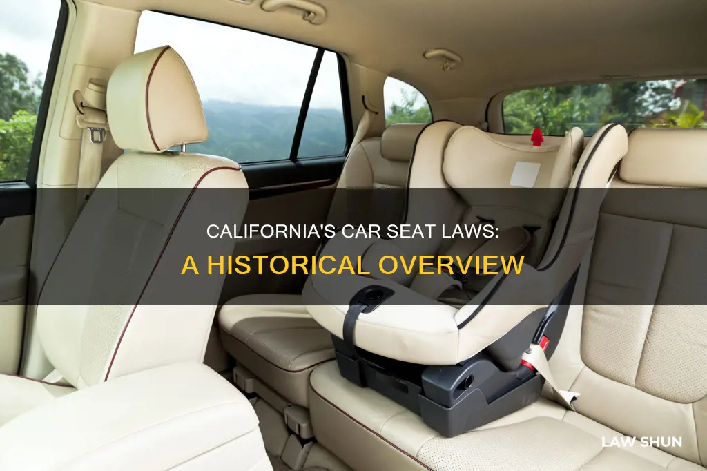 when did car seats become law in california