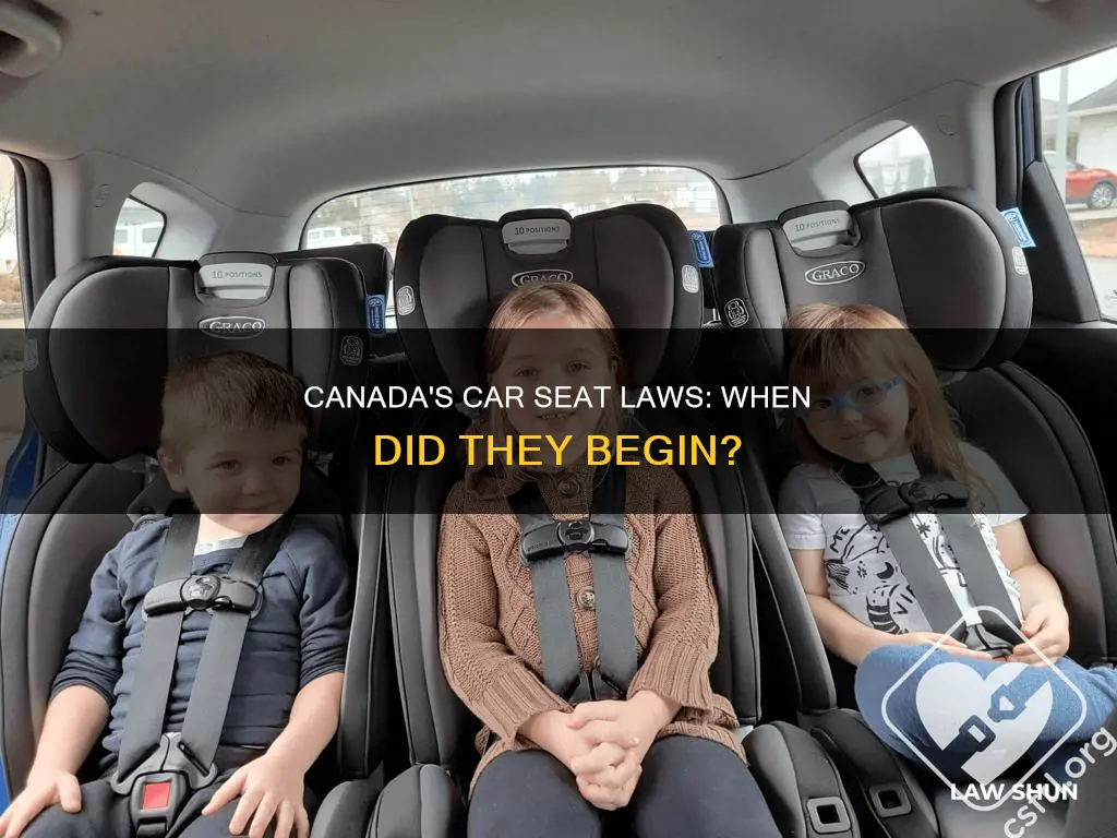when did car seats become law in canada