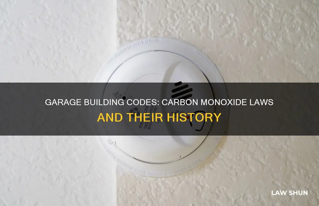 when did carbon monoxide garage building codes become law