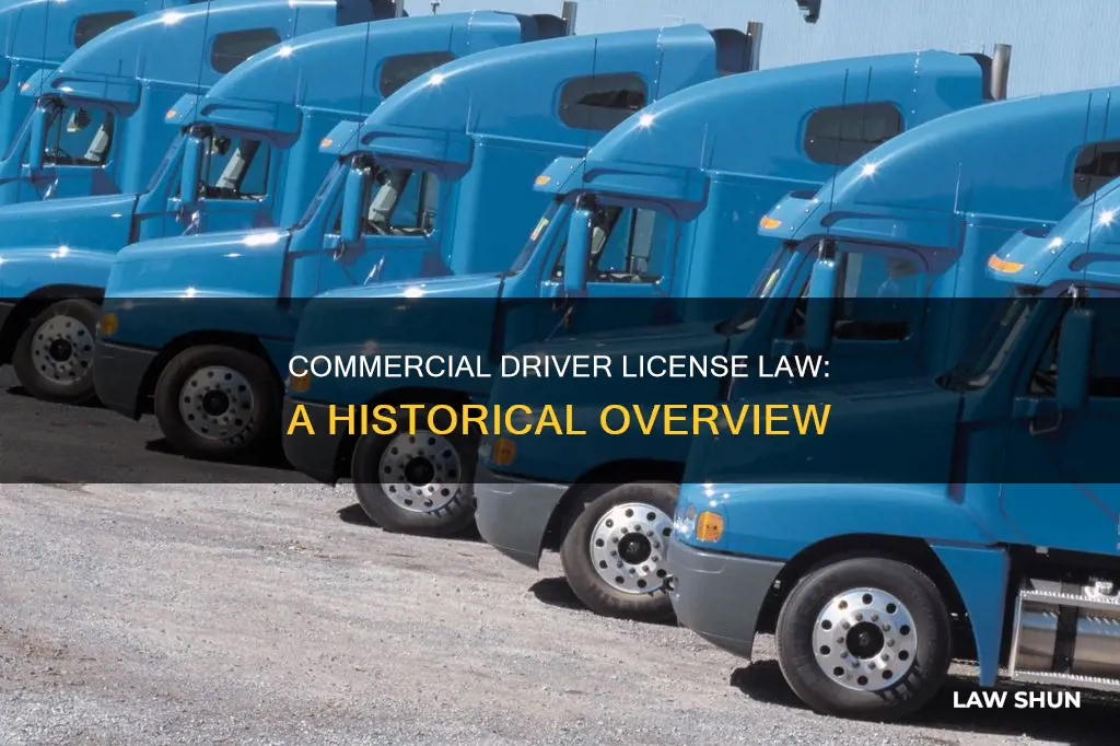 when did commercial driver license become law