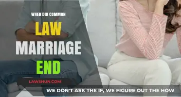 The End of Common-Law Marriage