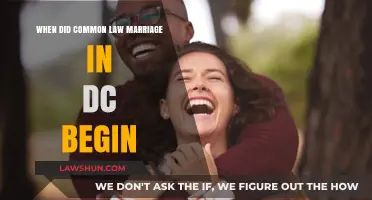Common-Law Marriage in DC: When Did It Begin?