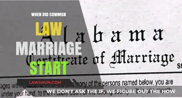 Common-Law Marriage: When Did It Begin?