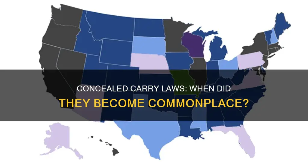 when did concealed carry laws become common in the us