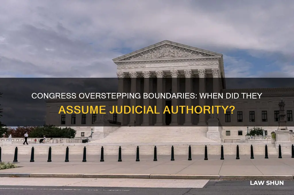 when did congress think they are a court of law