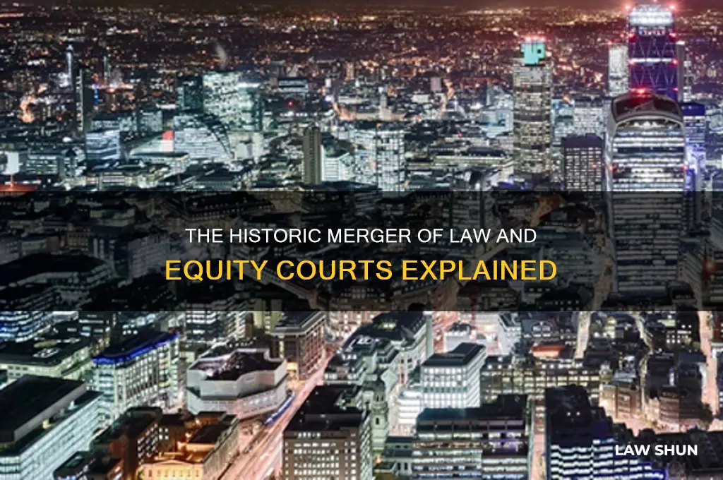 when did courts of law and equity merge