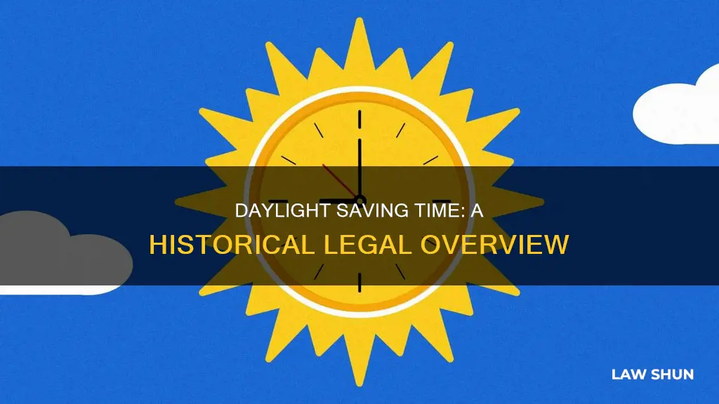 when did daylight savings become law