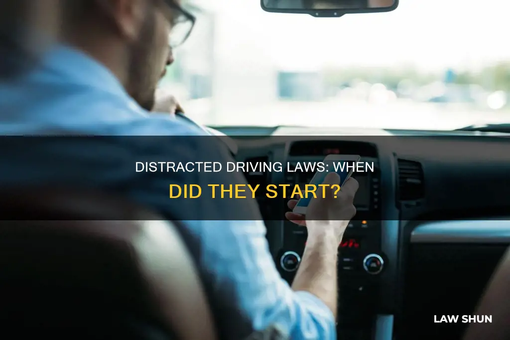 when did distracted driving become a law