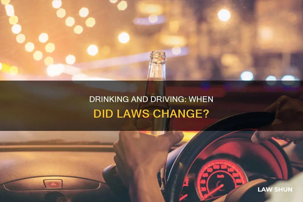 when did drinking and driving become a law