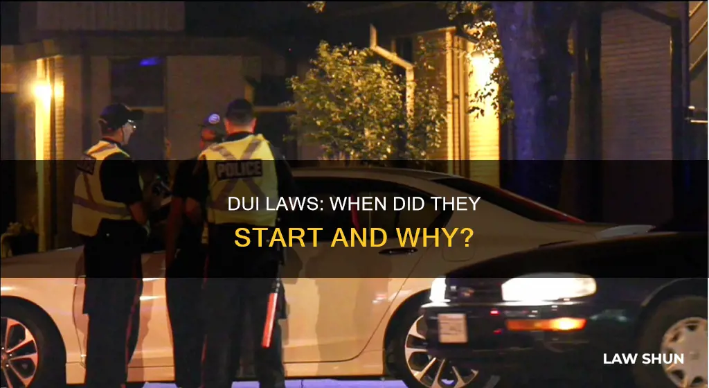 when did dui become law