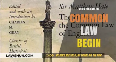 The Roots of English Common Law