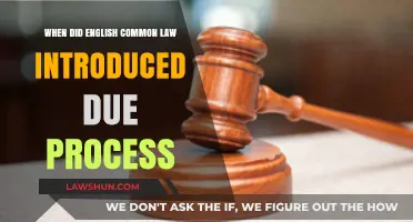 The Evolution of Due Process in English Common Law