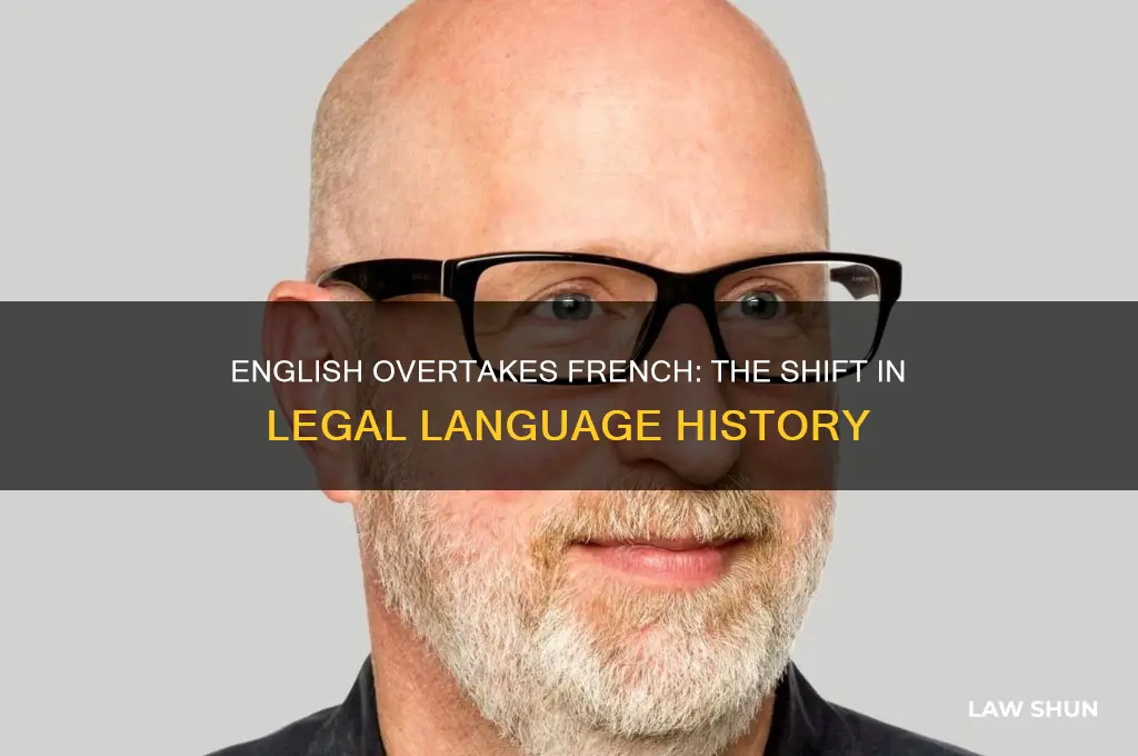 when did english replace french as the language of law