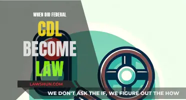 Federal CDL Law: When Did It Come Into Effect?