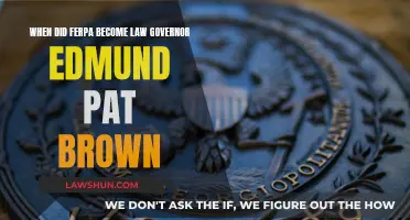 FERPA's History: Governor Edmund Pat Brown's Law