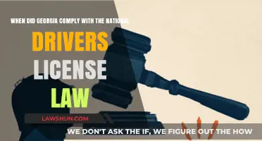 Georgia's Compliance with the National Driver's License Law: A Timeline