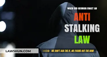 Georgia's Anti-Stalking Law: A Historical Enactment and Its Impact