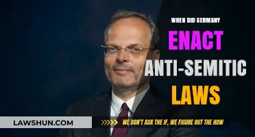 Germany's Enactment of Anti-Semitic Laws: A Historical Timeline