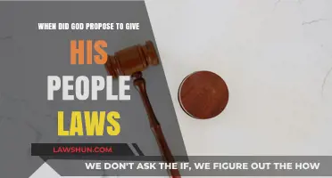 When Did God Propose to Give His People Laws?