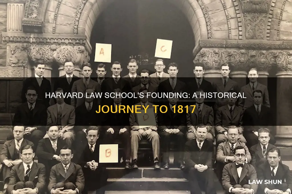 when did harvard law open