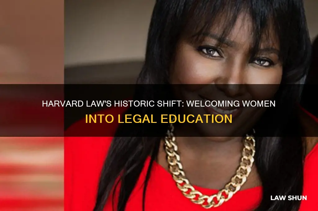 when did harvard law start admitting female students