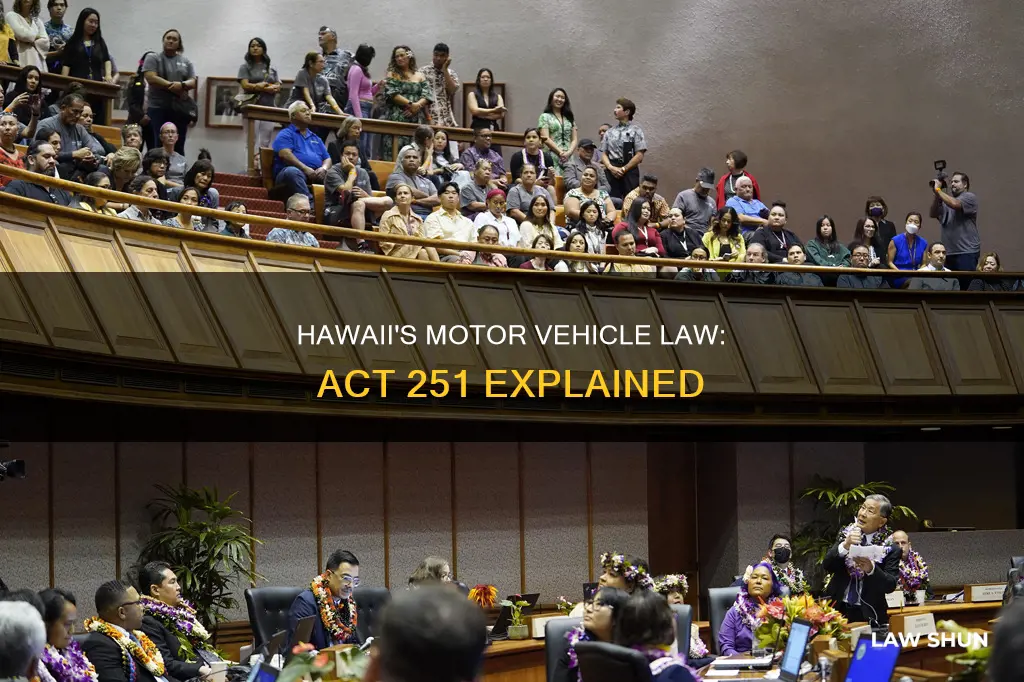 when did hawaii act 251 motor vehicle become law