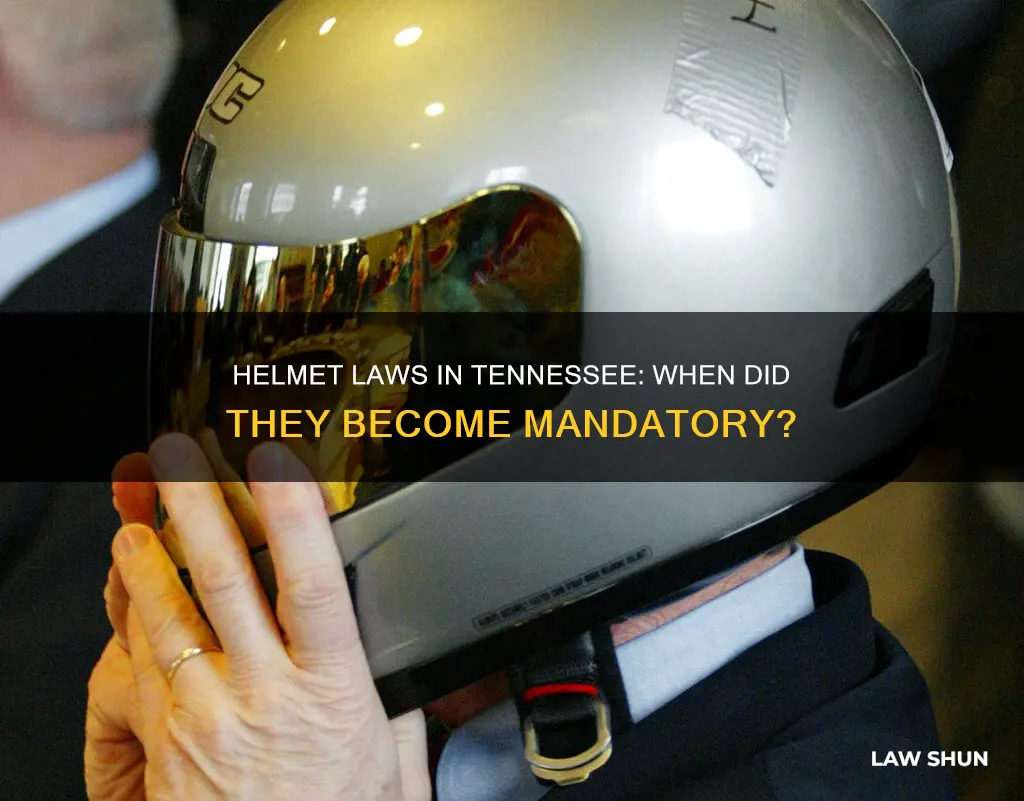 when did helmet law become manatory in tn