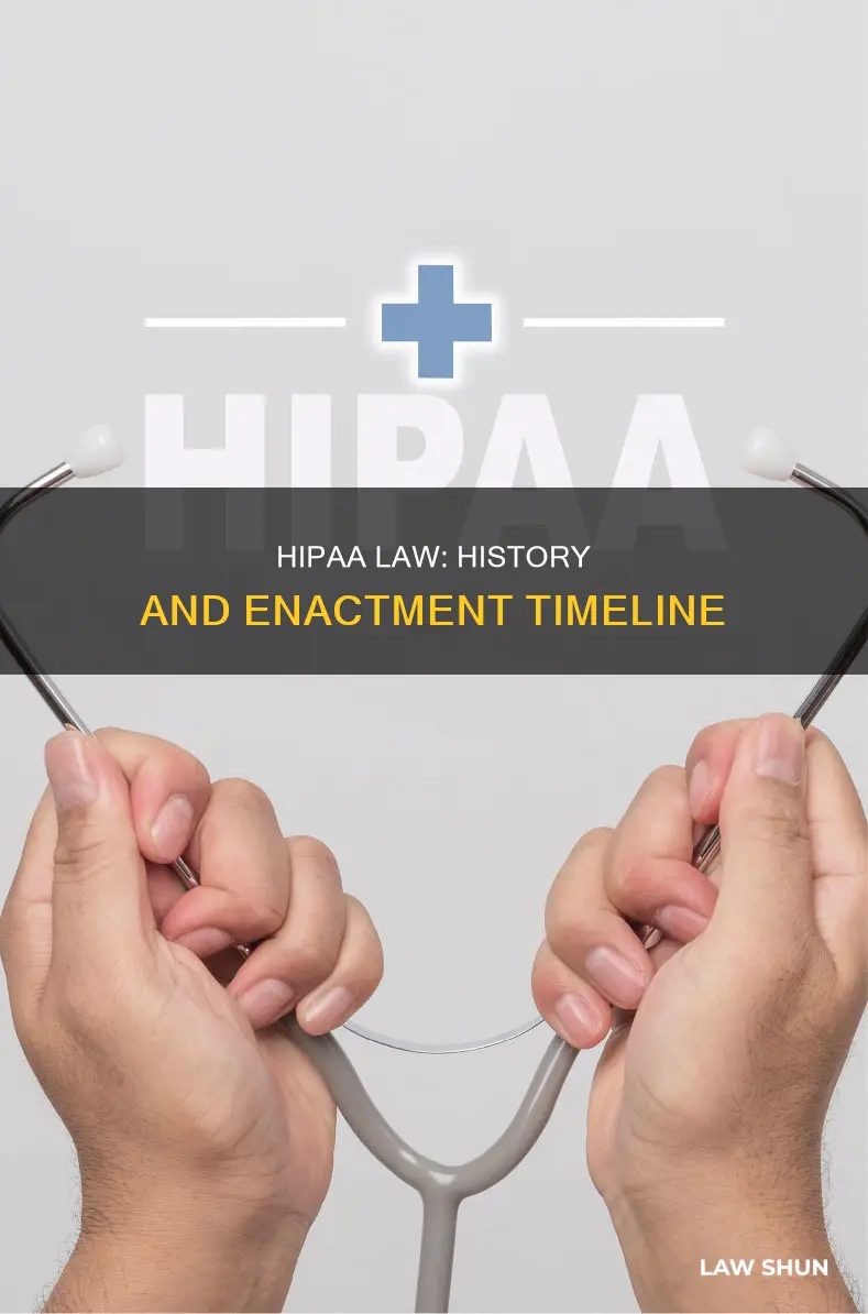 when did hippa become a law